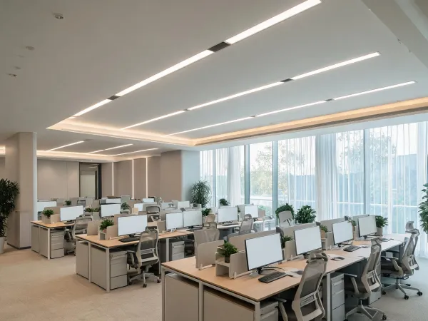 Low glare office lighting